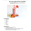 24. De roze yoghurt fruit smoothie
