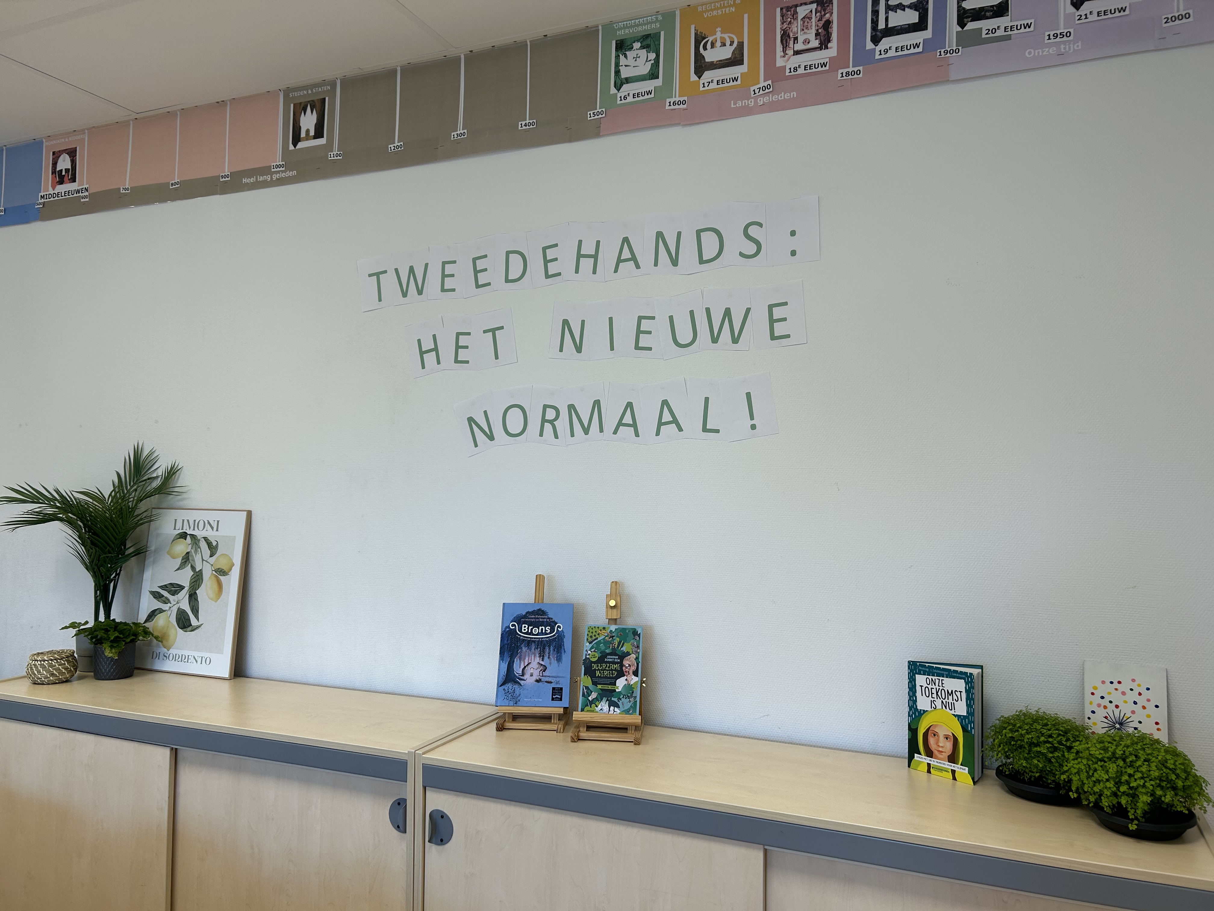 Wij openen een kringloop-/ recyclewinkel in groep 6!