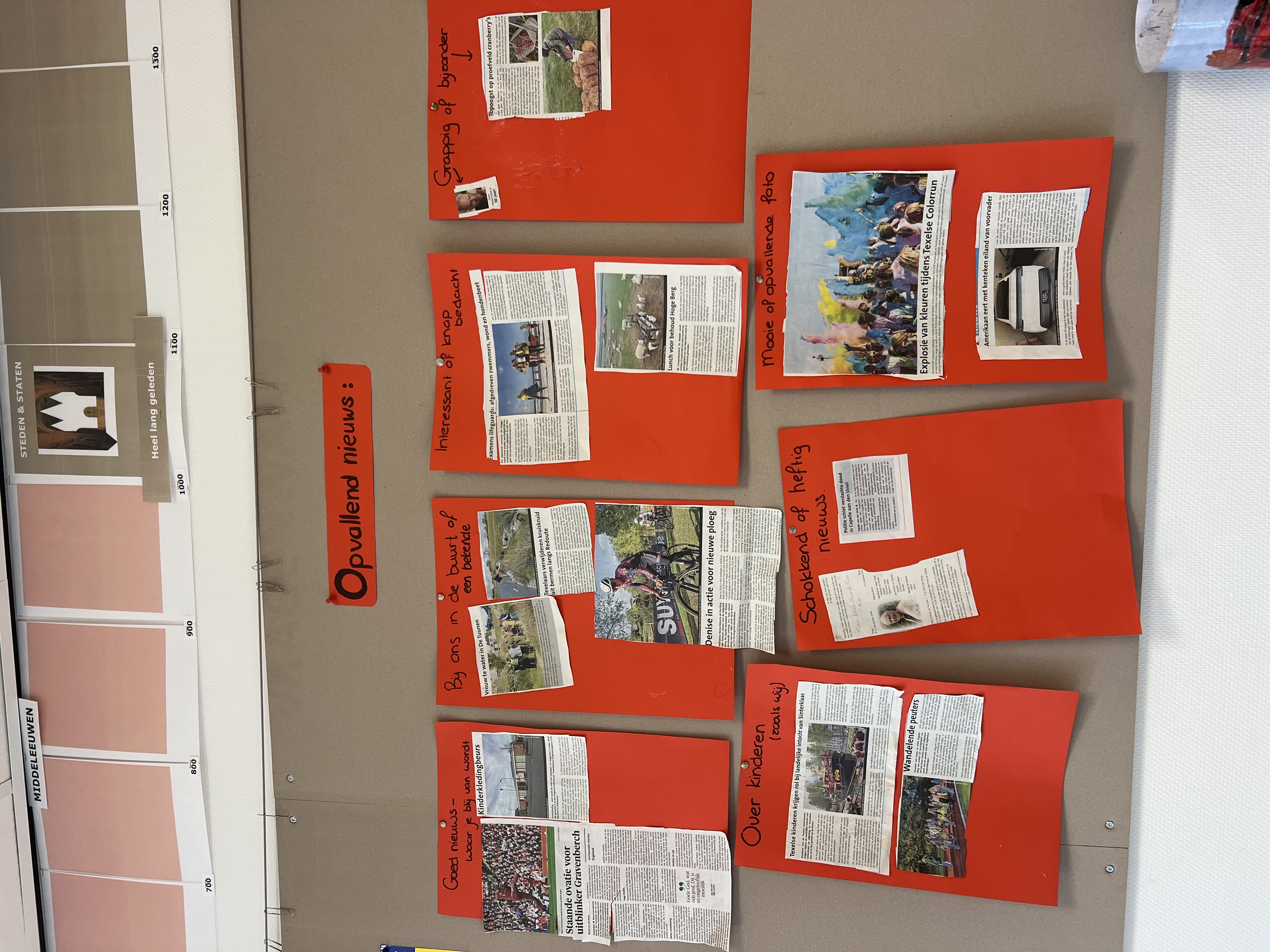 Groep 7 maakt een eigen journaal. 