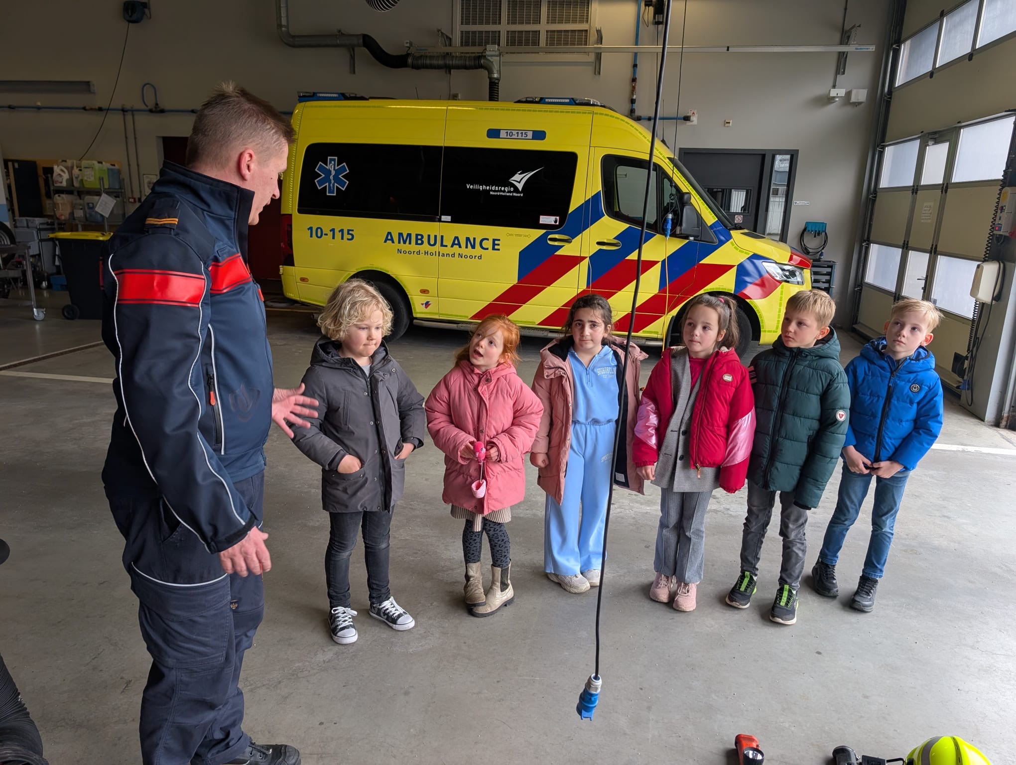 Op bezoek bij de brandweerkazerne